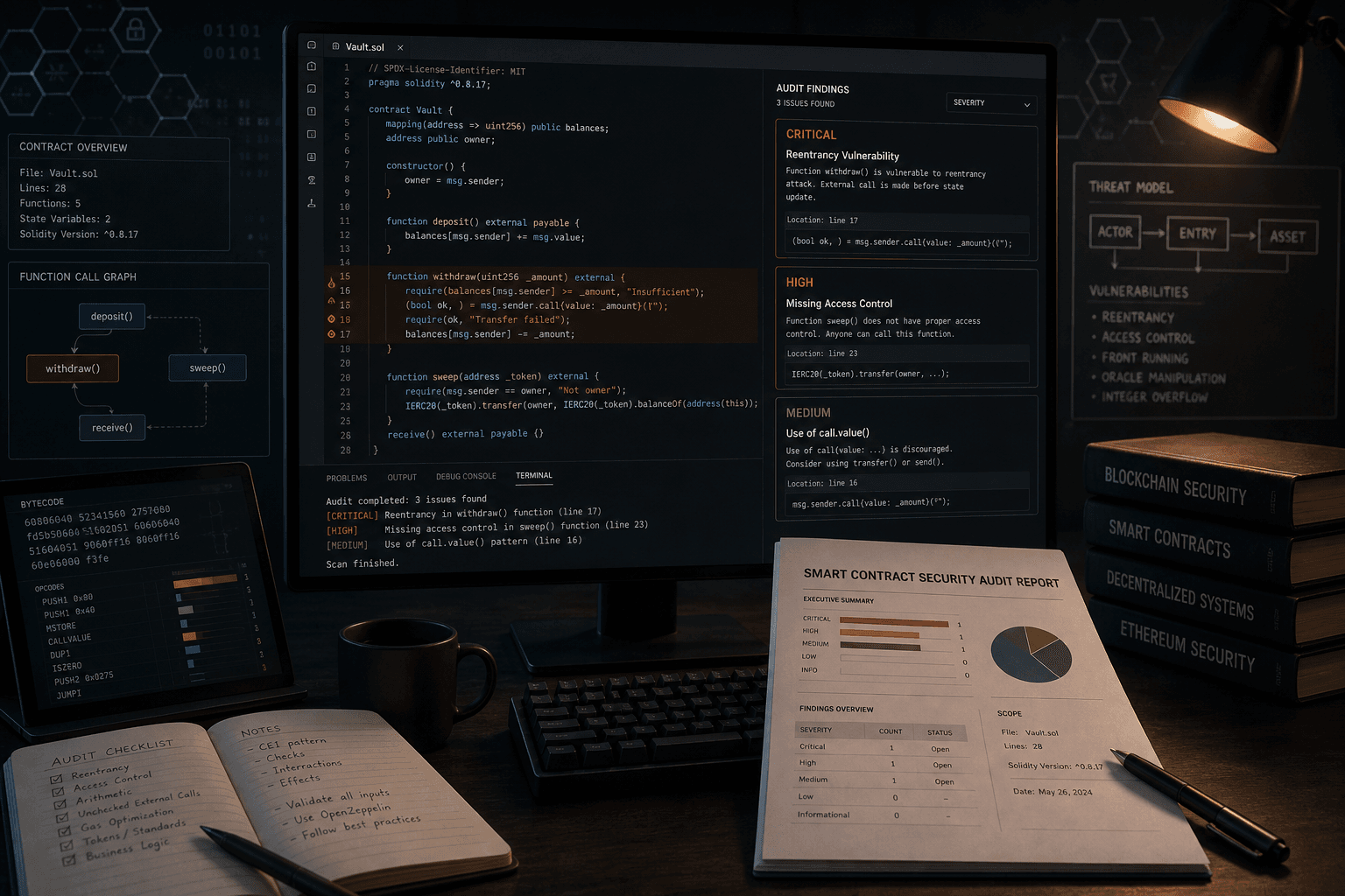 Smart contract audit portfolio